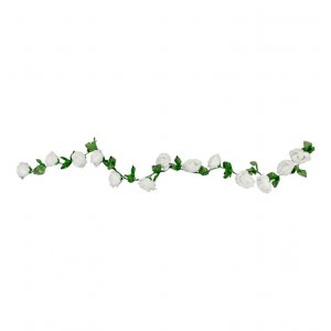 Blumengirlande - Rosen - Weiß - 2,2 m Blumengirlande - Rosen - Weiß - 2,2 m