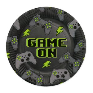 Pappteller - Spiel an - 23 cm - 8 Stück Pappteller - Spiel an - 23 cm - 8 Stück