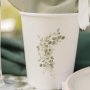 Pappbecher mit Blumenmuster - 8er-Packung Pappbecher mit Blumenmuster - 8er-Packung