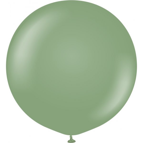 Luftballons einfarbig - Premium 90 cm - Eukalyptus - 2er-Pack