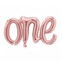 Folienballon \\\"Eins\\\" Ros�gold