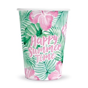 Pappbecher - Fröhliche Sommerzeit - 210 ml - 8er-Packung Pappbecher - Fröhliche Sommerzeit - 210 ml - 8er-Packung
