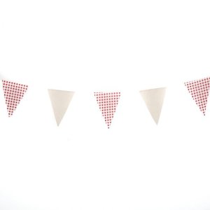 Girlande - Kariert - 15 x 12 cm / 2 m Girlande - Kariert - 15 x 12 cm / 2 m