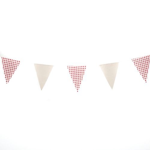 Girlande - Kariert - 15 x 12 cm / 2 m Girlande - Kariert - 15 x 12 cm / 2 m