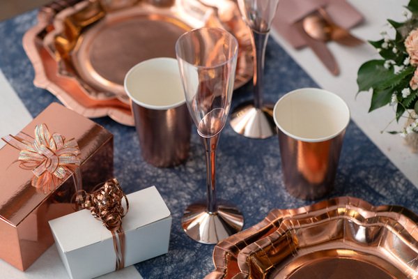 Champagnergläser - 6er-Pack - Roségold Champagnergläser - 6er-Pack - Roségold
