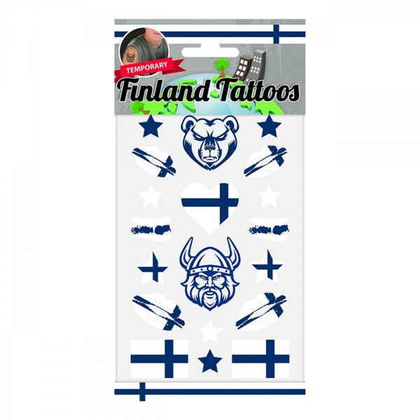 Tattoos Finnland - Farben der finnischen Flagge Tattoos Finnland - Farben der finnischen Flagge
