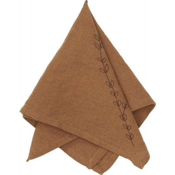 Amie Serviette 45 x 45 cm - Zimt