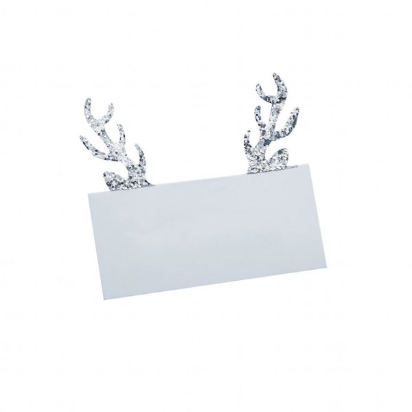 Platzierungskarte - Silberne Weihnachten