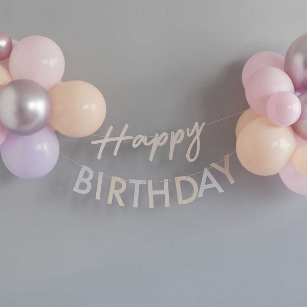 Girlande mit Luftballons - Happy Birthday - Mix it Up