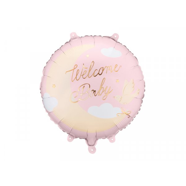 Folienballon \\\"Willkommen Baby\\\" - Hellrosa Folienballon \\\"Willkommen Baby\\\" - Hellrosa
