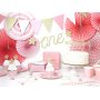 Wimpel - Rosa/Gold