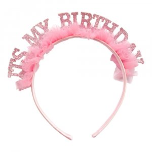 Haarband - Es ist mein Geburtstag - Rosa Haarband - Es ist mein Geburtstag - Rosa