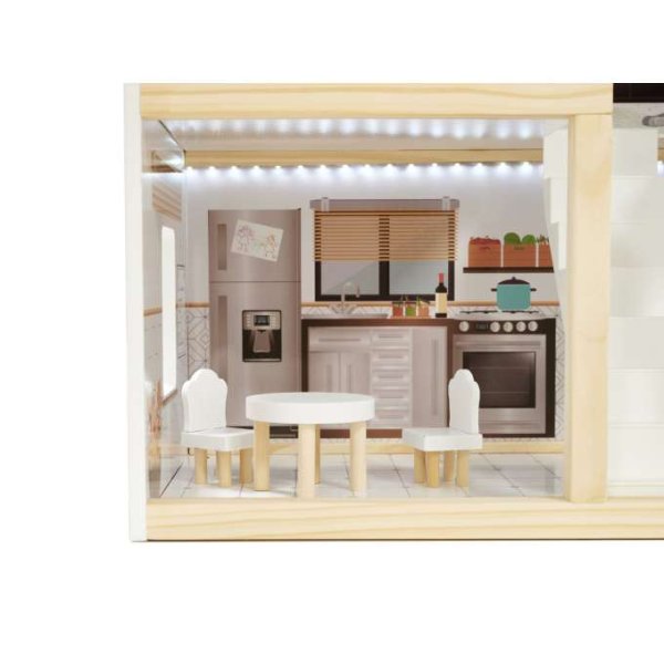 Puppenschrank LULILO FLORO Boho mit LED-Beleuchtung, 78 cm, Holz Puppenschrank LULILO FLORO Boho mit LED-Beleuchtung, 78 cm, Holz
