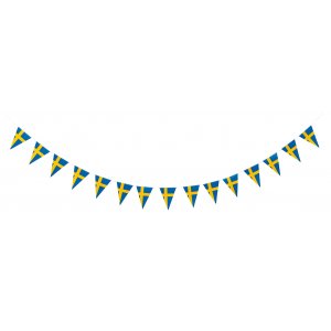 Flaggenbanner - Schwedische Flagge - 15 Stück - 3,6 m Flaggenbanner - Schwedische Flagge - 15 Stück - 3,6 m