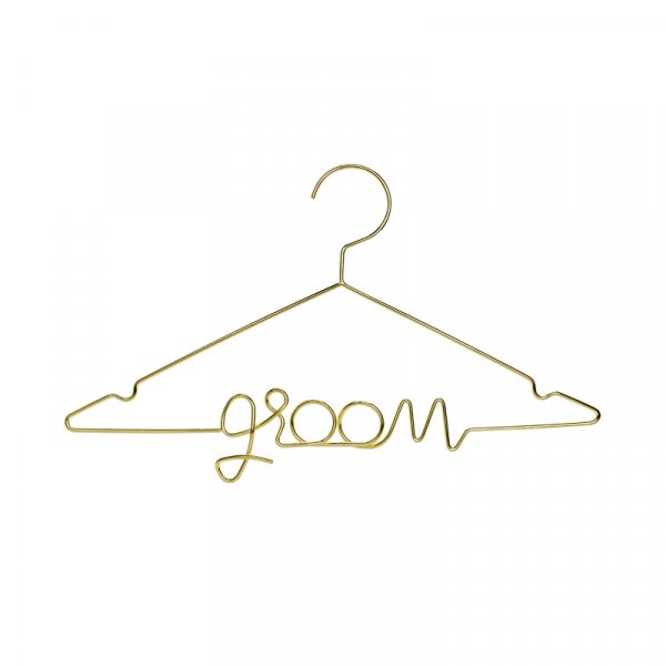 Kleiderbügel - Bräutigam - Gold Kleiderbügel - Bräutigam - Gold