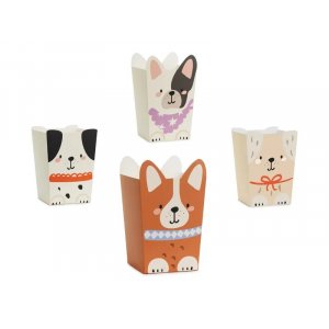 Popcornboxen - Ich liebe Hunde - 6er-Packung