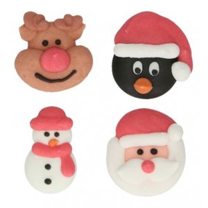 Zuckerdekorationen - Weihnachtsfiguren