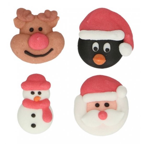 Zuckerdekorationen - Weihnachtsfiguren Zuckerdekorationen - Weihnachtsfiguren