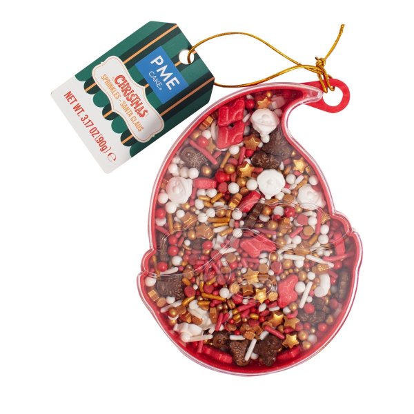 Streuselmischung - Weihnachten - Weihnachtsmann - 90 g - PME Streuselmischung - Weihnachten - Weihnachtsmann - 90 g - PME