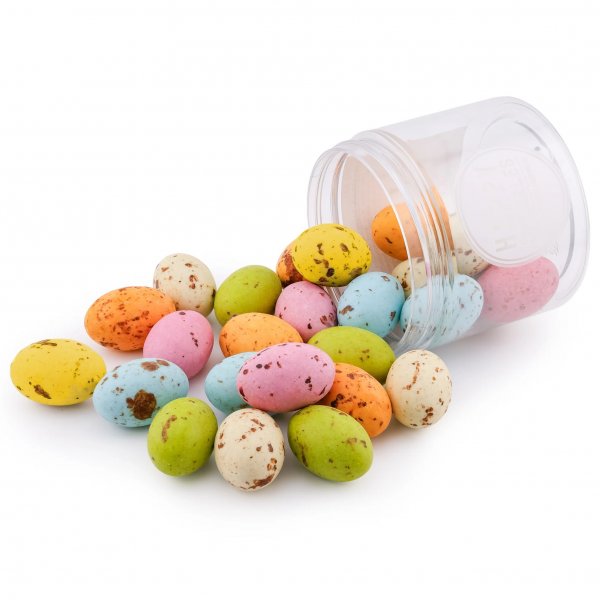 Schokoladeneier - mit Sahne gefüllte Eier - mit bunten Streuseln - 145 g Schokoladeneier - mit Sahne gefüllte Eier - mit bunten Streuseln - 145 g