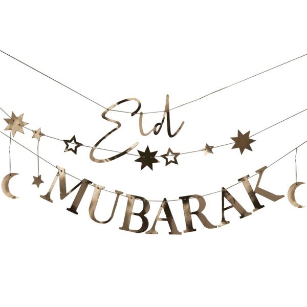 Girlande - Eid Mubarak - Gold Girlande - Eid Mubarak - Gold