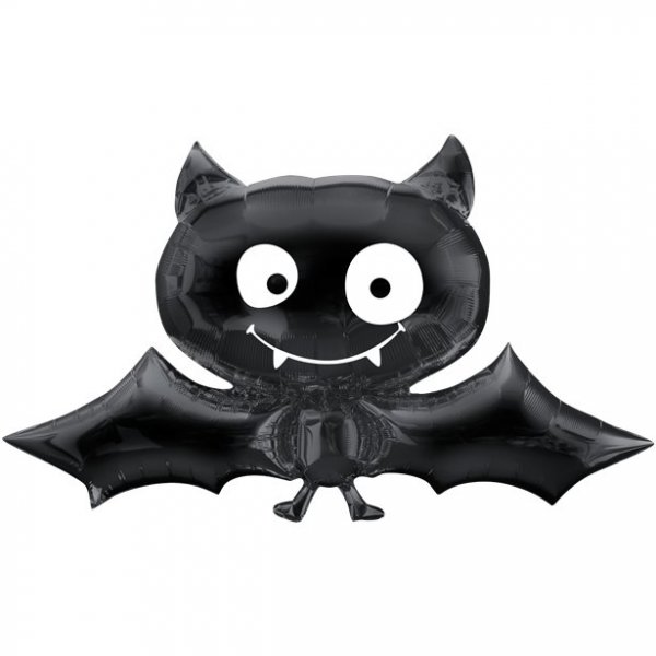 Folienballon - Fledermaus - Schwarz/Weiß Folienballon - Fledermaus - Schwarz/Weiß