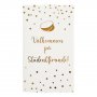Einladungskarte - Student - Wei/Gold - 6er-Pack