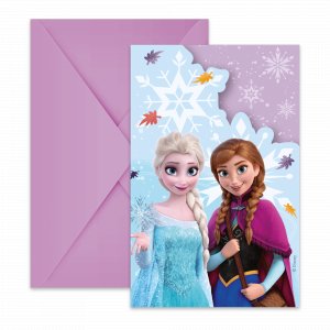 Einladungskarten mit Umschl�gen - Frozen/Frost - 6 St�ck