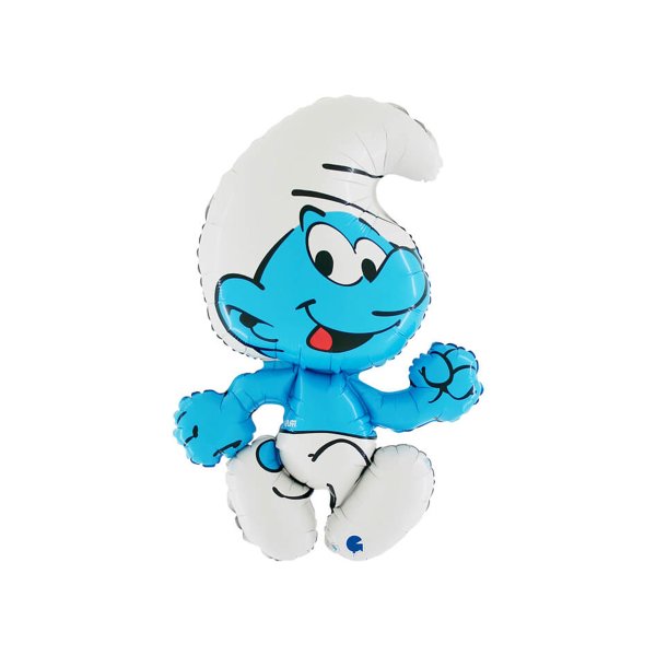 Folienballon - Die Schlümpfe - Schlumpfform - 81 cm Folienballon - Die Schlümpfe - Schlumpfform - 81 cm