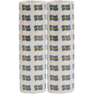 Luftschlangen - Schwedische Flagge - 2er-Pack Luftschlangen - Schwedische Flagge - 2er-Pack