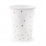 Pappbecher - Polka Dot - Rosgold - 6er-Pack