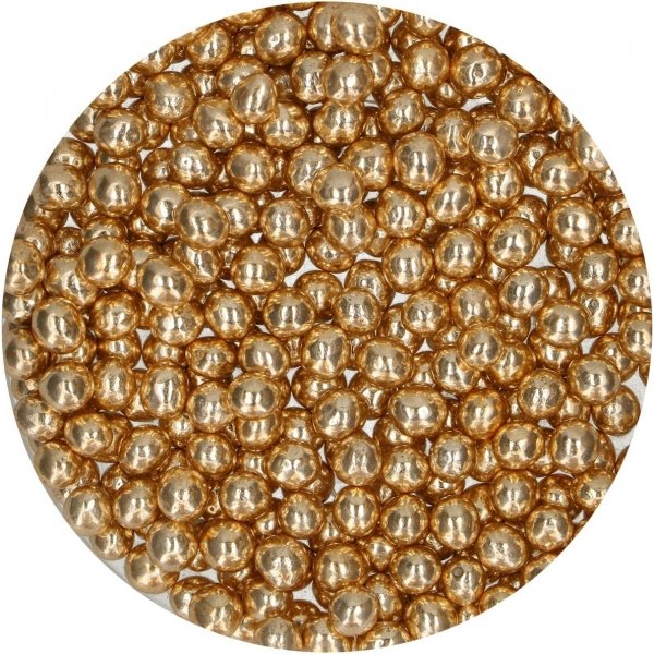 Knusprige Schokoladenperlen - Metallic Gold - Funcakes - 60 g Knusprige Schokoladenperlen - Metallic Gold - Funcakes - 60 g