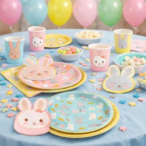 Party-Paket - Niedliche Häschen - 6 Personen Party-Paket - Niedliche Häschen - 6 Personen