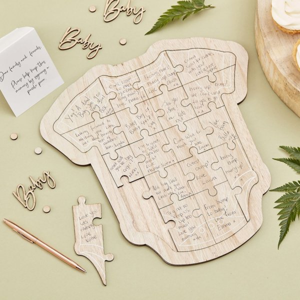Gstebuch-Puzzle - Botanisches Baby