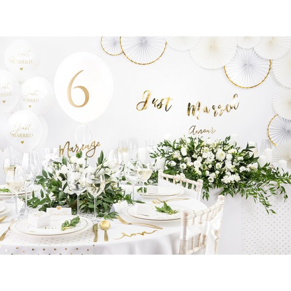 Platzierungskarten - Kleines Herz - Gold - 10er-Pack