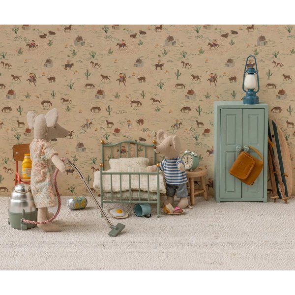 Vintage-Bett - Maus - Minze