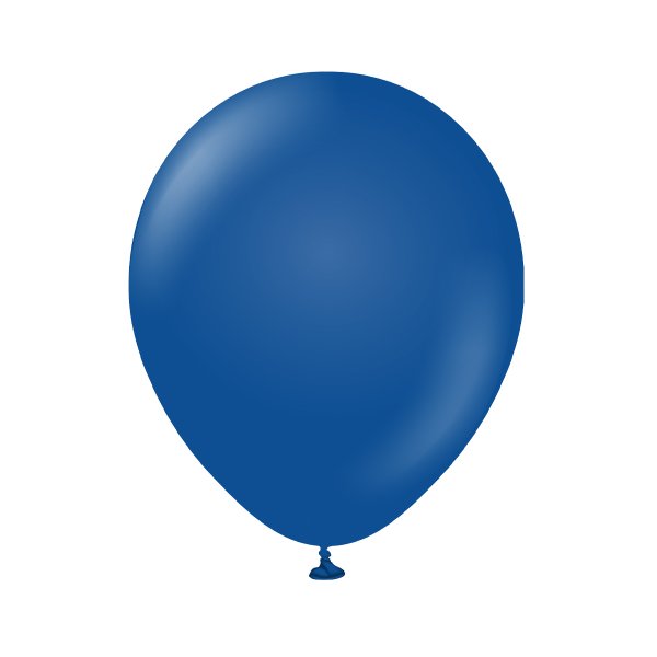 Luftballons, einfarbig - Premium 45 cm - Dunkelblau - 5er-Pack