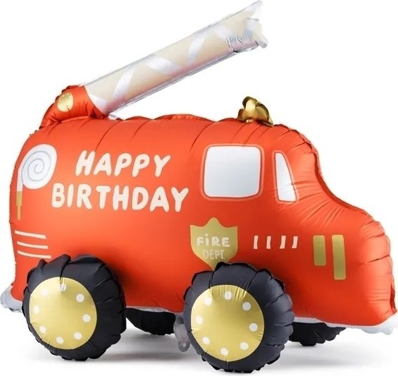 Folienballon - Feuerwehrauto - 67x53 cm Folienballon - Feuerwehrauto - 67x53 cm