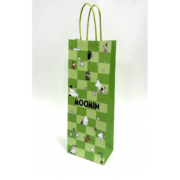 Flaschentasche 13x8,2x35,9cm - Grüner Mumin Flaschentasche 13x8,2x35,9cm - Grüner Mumin