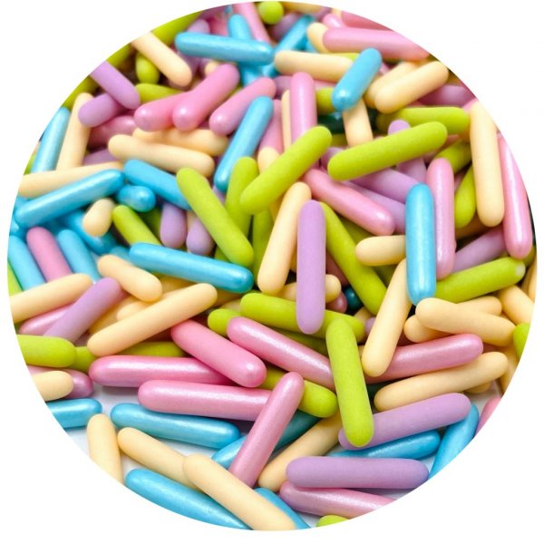 Zuckerstangen - Happy Sprinkles - Pastell - 2 cm