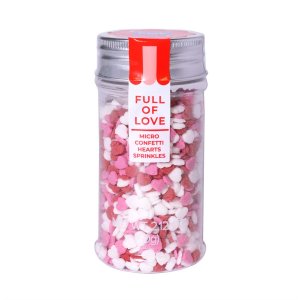 Streusel - Herzen - Rosa/Weiß/Rot - PME - 60 g Streusel - Herzen - Rosa/Weiß/Rot - PME - 60 g