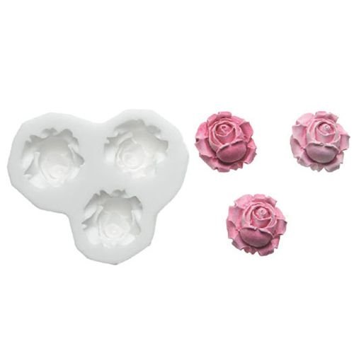 Silikonform - Sugarflex - Rosen - 2,2 x 2,3 cm