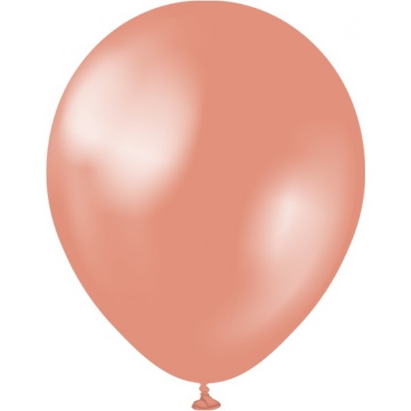 Mini-Luftballons schlicht - Premium 13 cm - Metallic-Rosgold