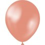 Mini-Luftballons einfarbig - Premium 13 cm - Metallic-Roségold - 25er-Pack