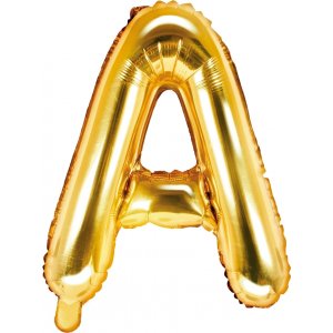 Buchstabenballons - Gold - 35 cm - Buchstabe: A Buchstabenballons - Gold - 35 cm - Buchstabe: A