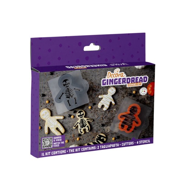 Ausstechform mit Schablone - Skelett und Mumie - Halloween Ausstechform mit Schablone - Skelett und Mumie - Halloween