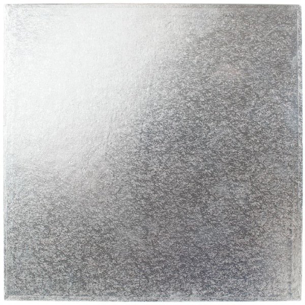 Tortenplatte - Quadratisch - Gold/Silber - 30 x 30 cm
