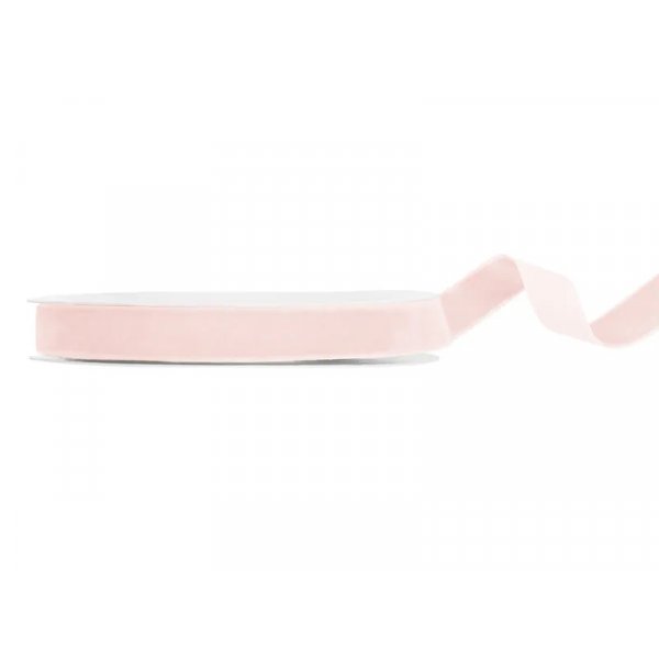 Veloursband - 10 m - Hellrosa - 15 mm Veloursband - 10 m - Hellrosa - 15 mm
