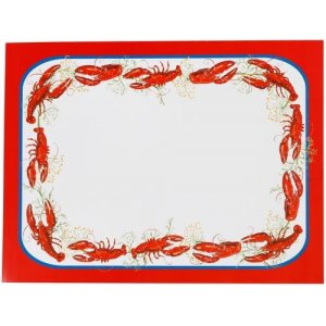 Papier-Tischset - Flusskrebs - ROT - 4er-Pack (28 x 23 cm) Papier-Tischset - Flusskrebs - ROT - 4er-Pack (28 x 23 cm)