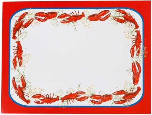 Papier-Tischset - Flusskrebs - ROT - 4er-Pack (28 x 23 cm) Papier-Tischset - Flusskrebs - ROT - 4er-Pack (28 x 23 cm)